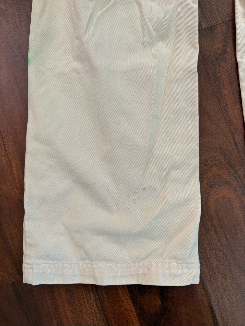 Big Bud Press Cream Work Pants with Airbrushed Flowers - Picture 4 of 5